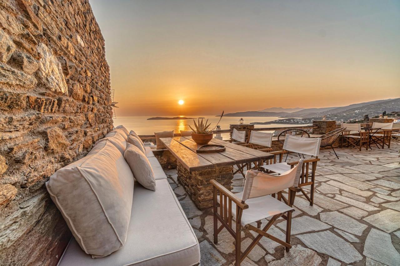 Irida Villa - Sea & Sunset Flats By Explore Andros Batsíon Exteriör bild