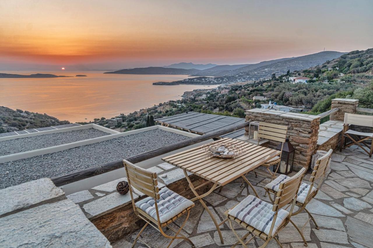 Irida Villa - Sea & Sunset Flats By Explore Andros Batsíon Exteriör bild